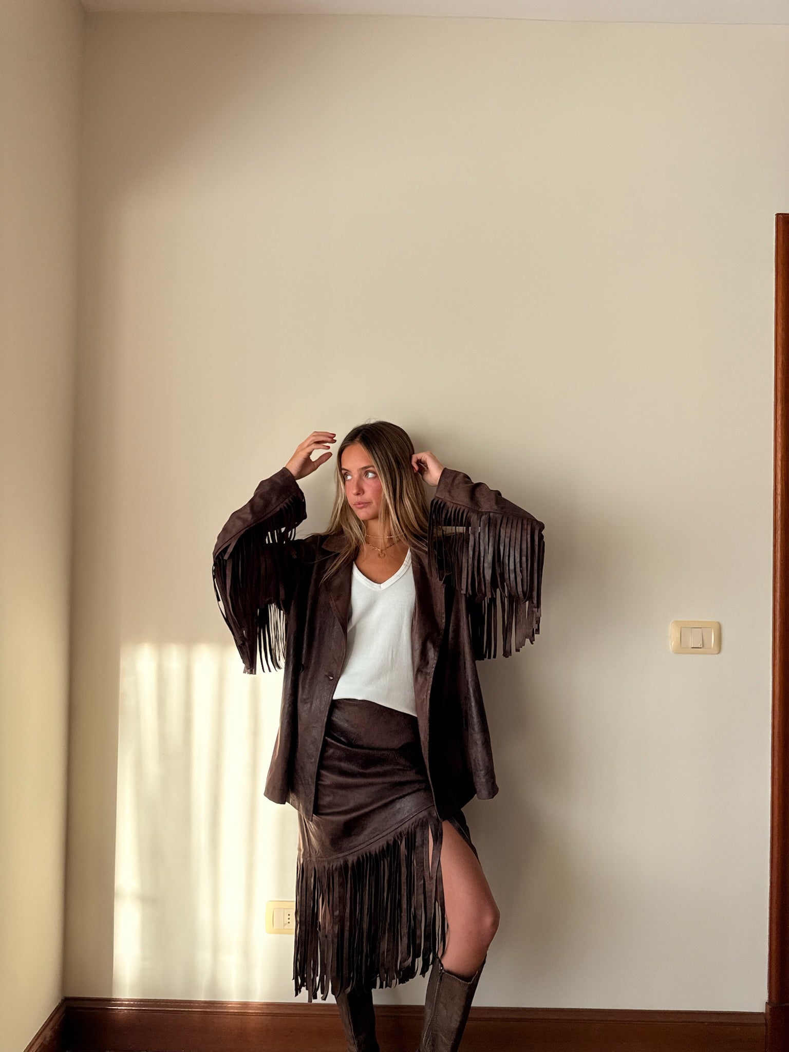 Blazer Carbon Eco Cuero