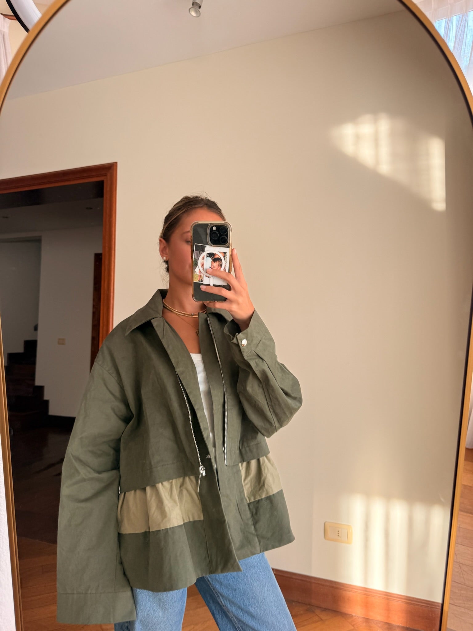 Campera Gabardina Pistachio