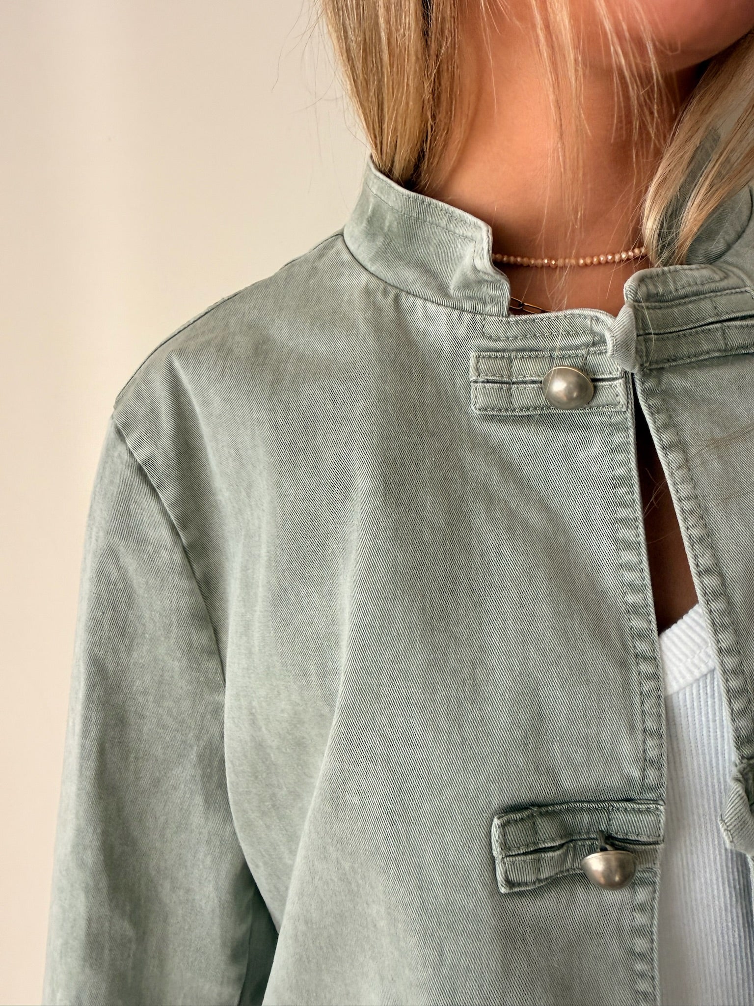 Chaqueta Napoleon Roche Celeste