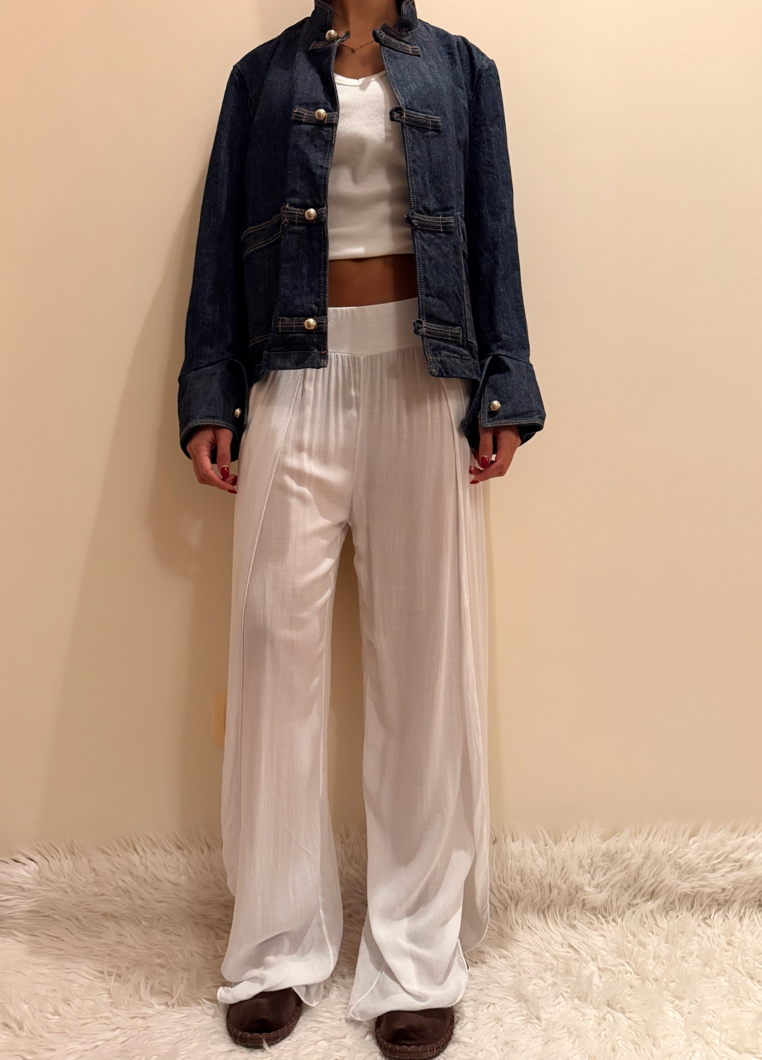 Pantalon Coral Blanco