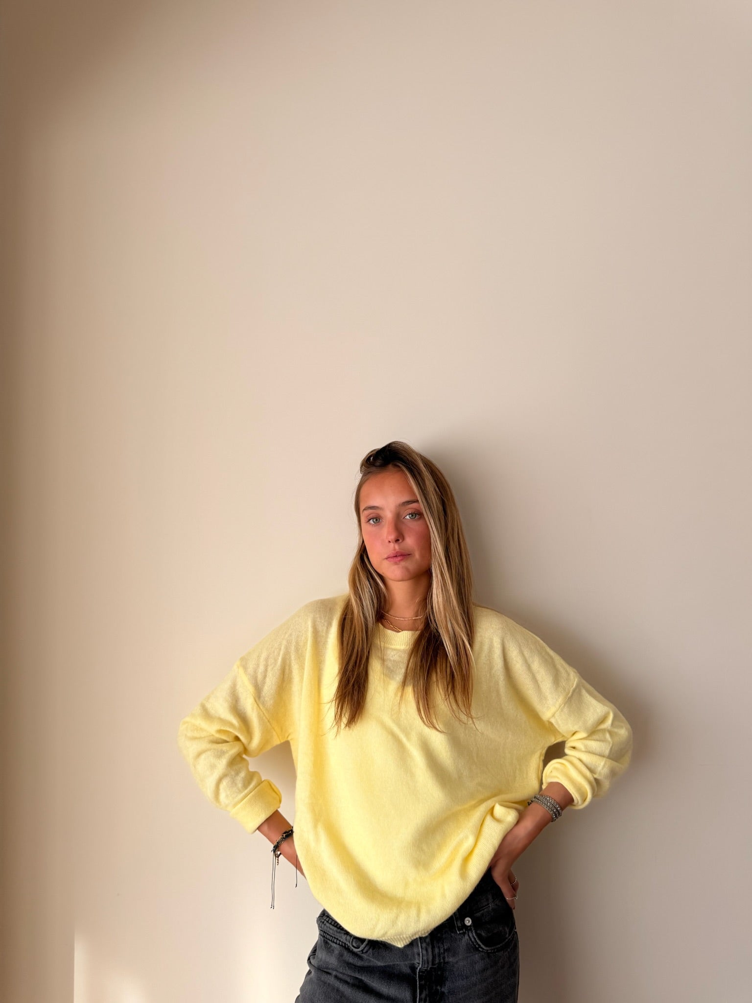 Sweater Cerise Cashmire Amarillo