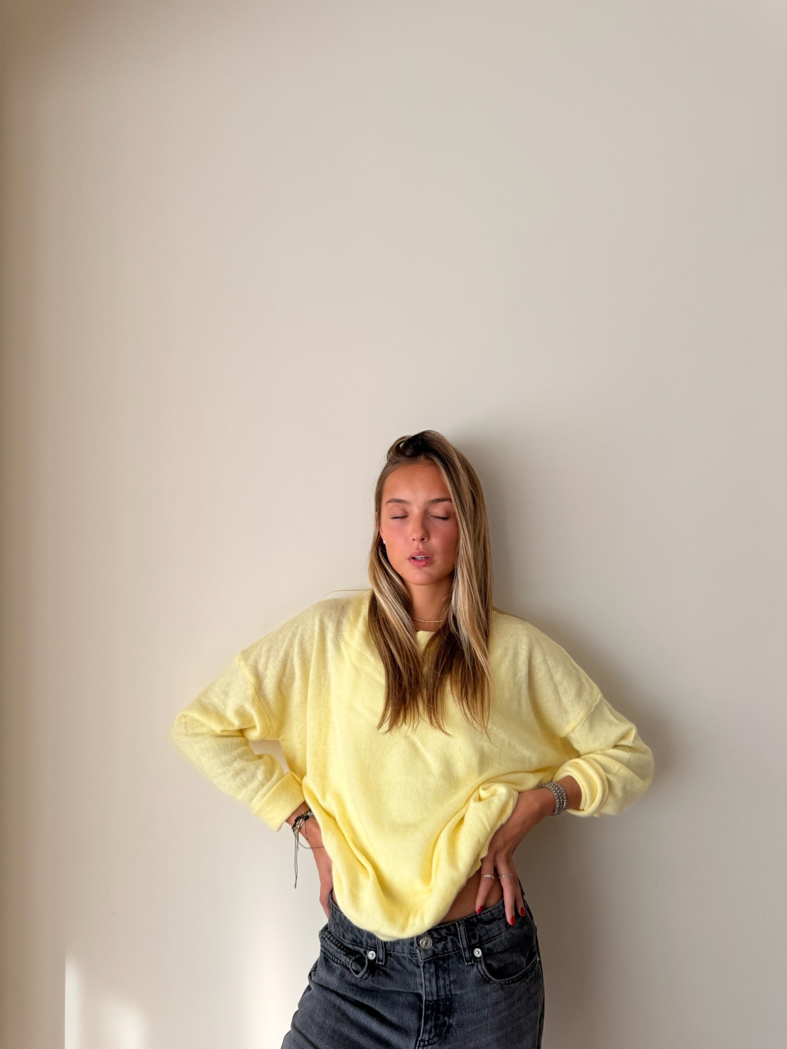 Sweater Cerise Cashmire Amarillo