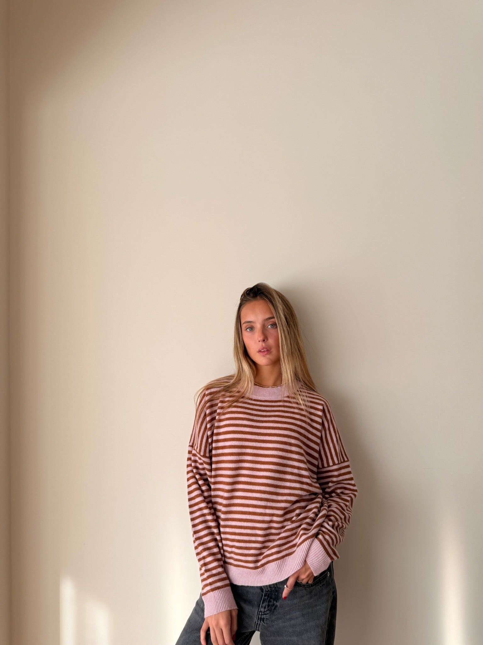 Sweater Cerise Cashmire Rayado