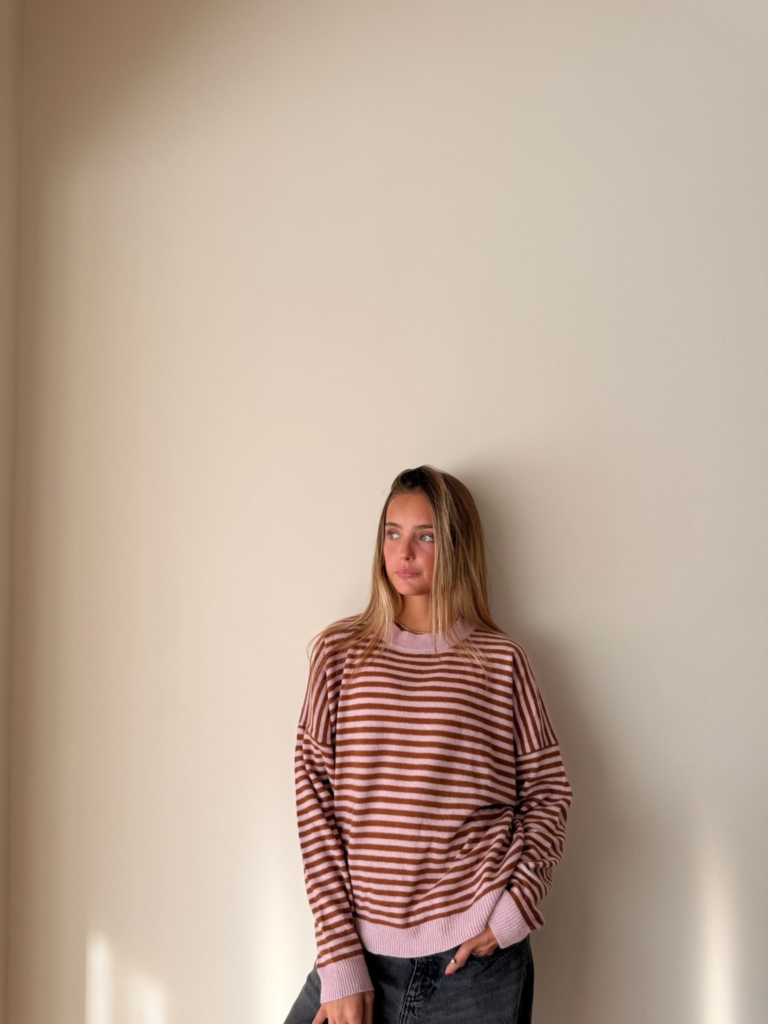 Sweater Cerise Cashmire Rayado